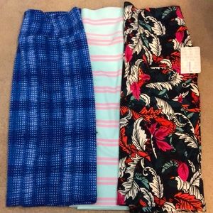Lot of 4 LuLaRoe Cassie Skirts Size Large